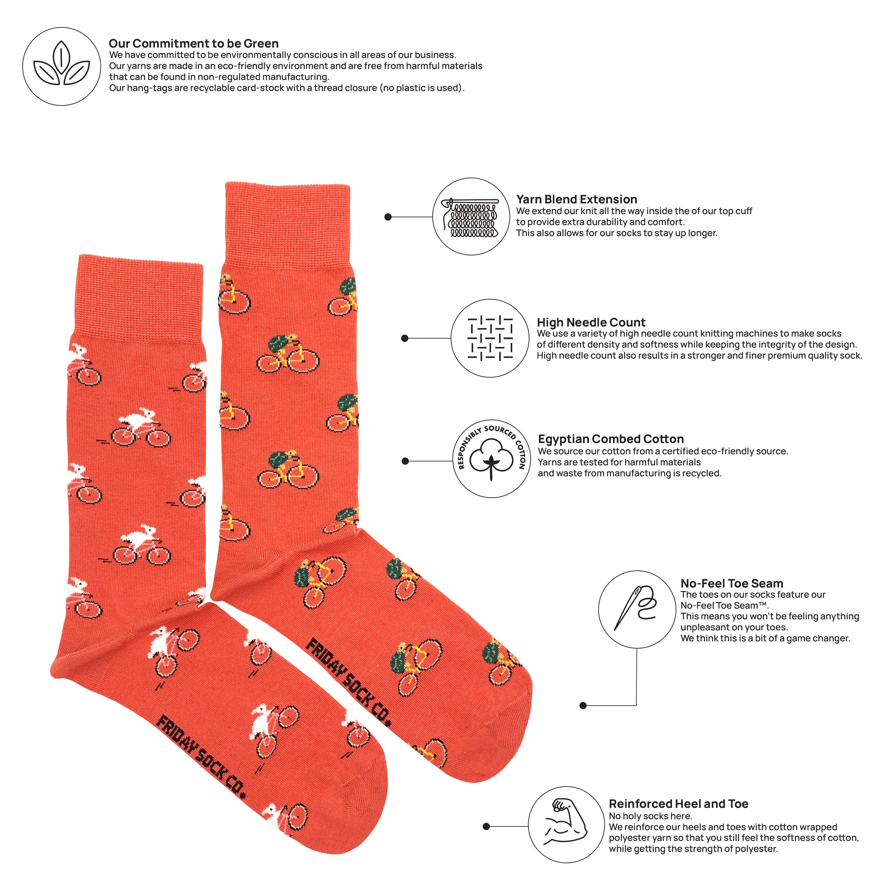 Friday Sock Co. - Chaussettes Tortue & Lapin pour Hommes, Cadeau de Printemps de Pâques