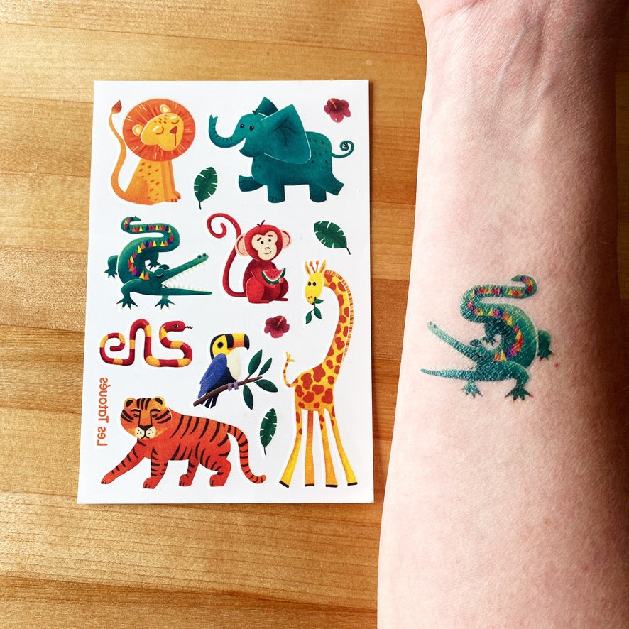 Tatouages temporaire - La jungle