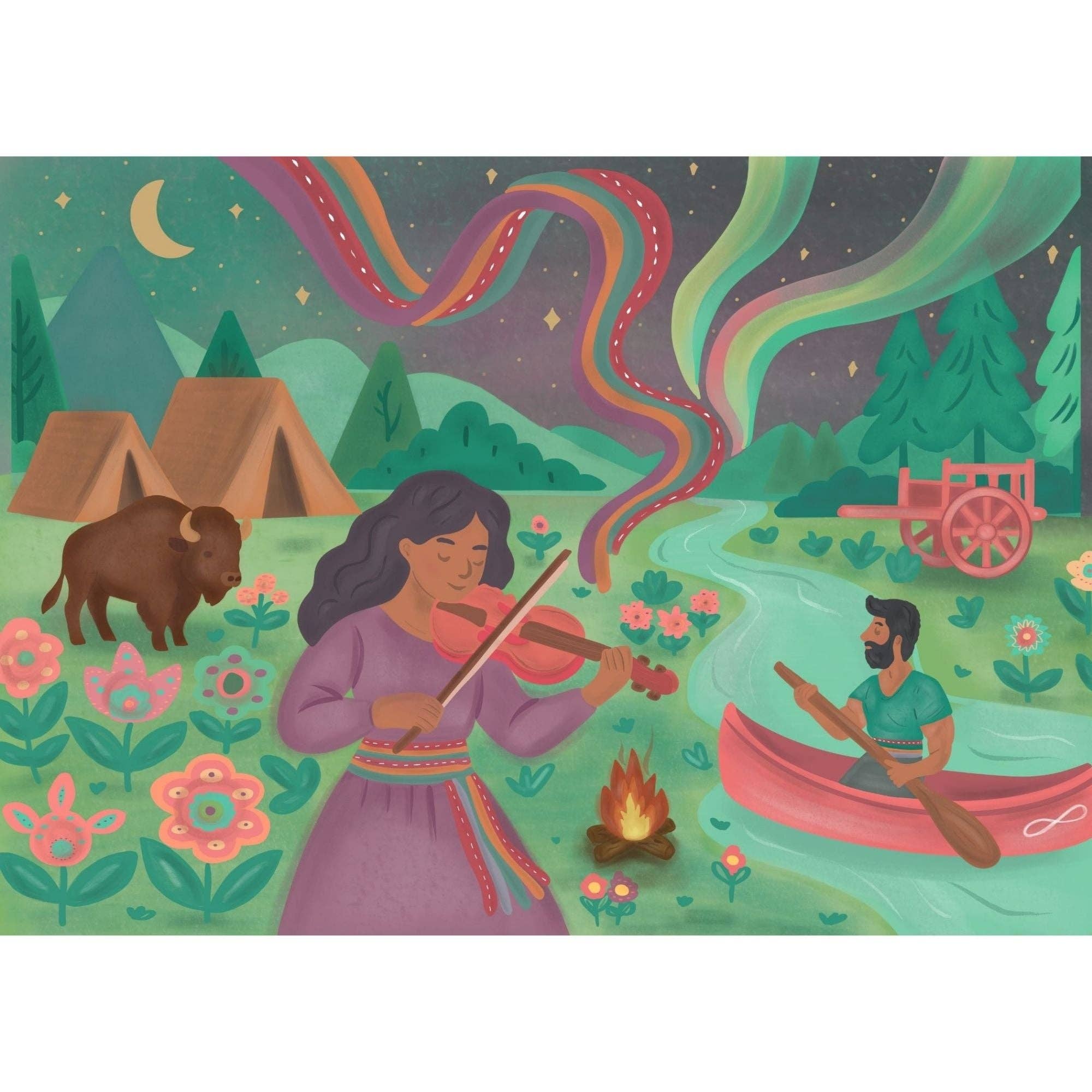 Villager Puzzles - Ciel Dansant | Puzzle de 1000 pièces | Conçu au Canada