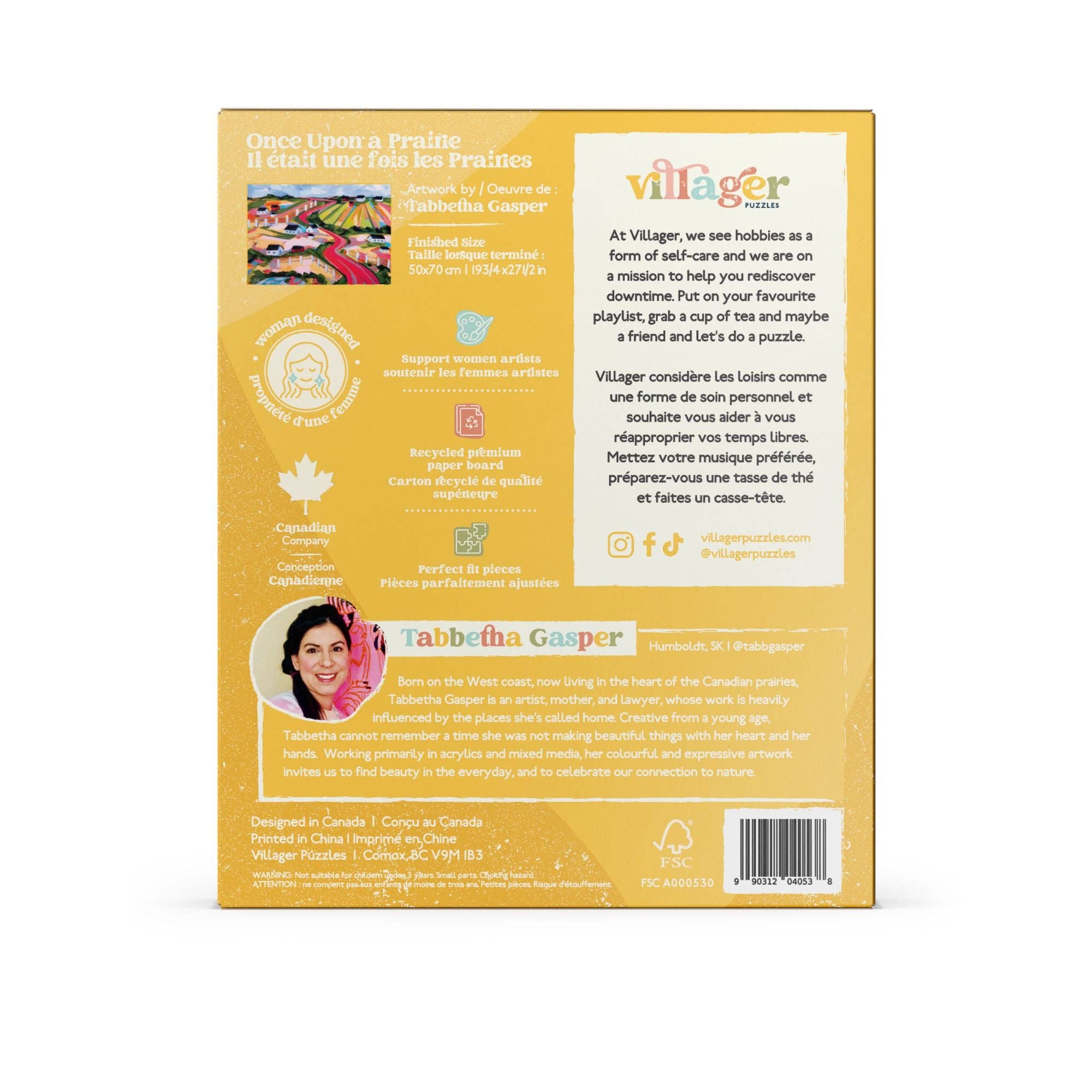 Villager Puzzles - Il était une fois une prairie | Puzzle 1000 pièces pour adultes | Conçu au Canada par Tabbetha Gasper