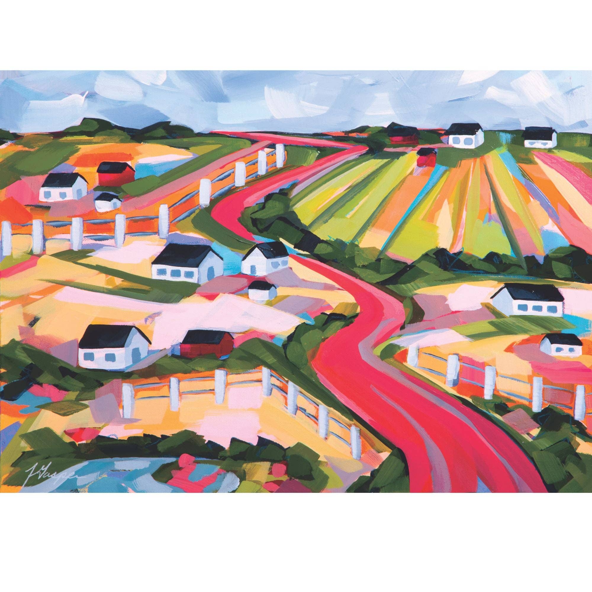 Villager Puzzles - Il était une fois une prairie | Puzzle 1000 pièces pour adultes | Conçu au Canada par Tabbetha Gasper