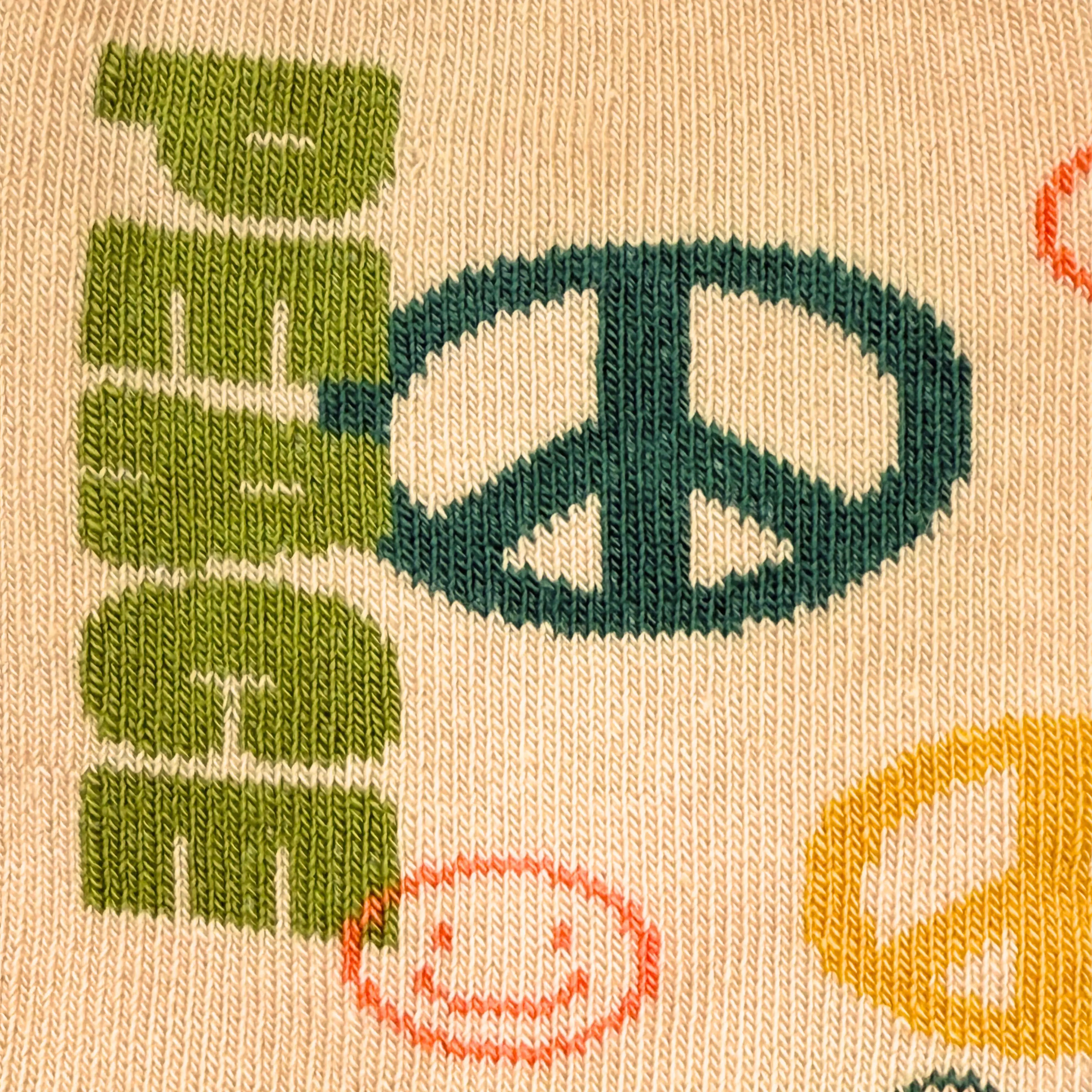 Friday Sock Co. - Chaussettes Paix et Amour pour Enfants: Moyen (Âge 4-7)