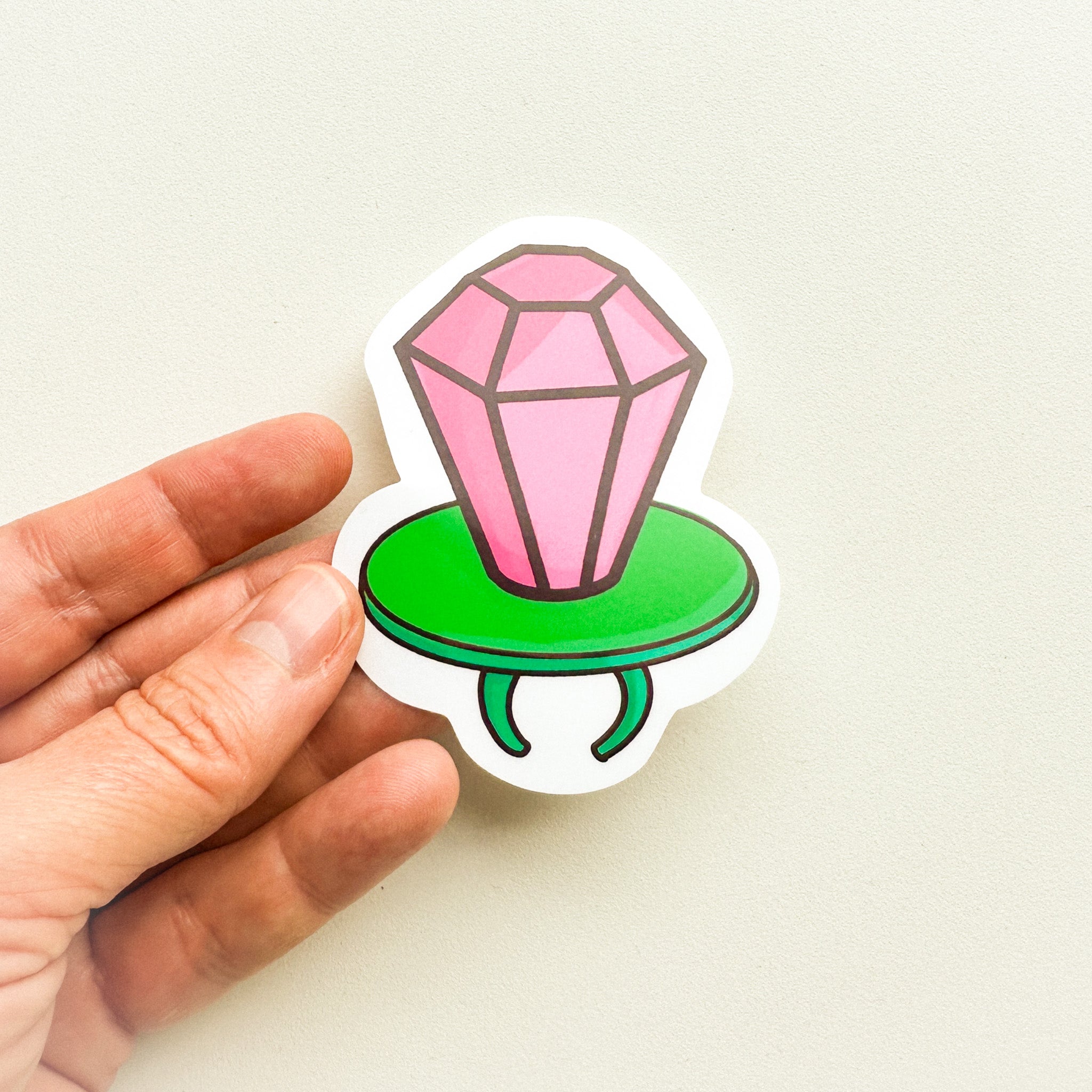 Autocollants - La bague suçon