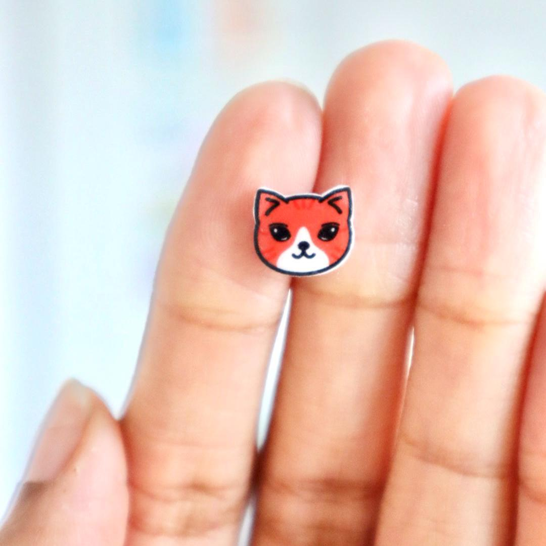 Stardoe Studio - Boucles d'oreilles Orange Cat