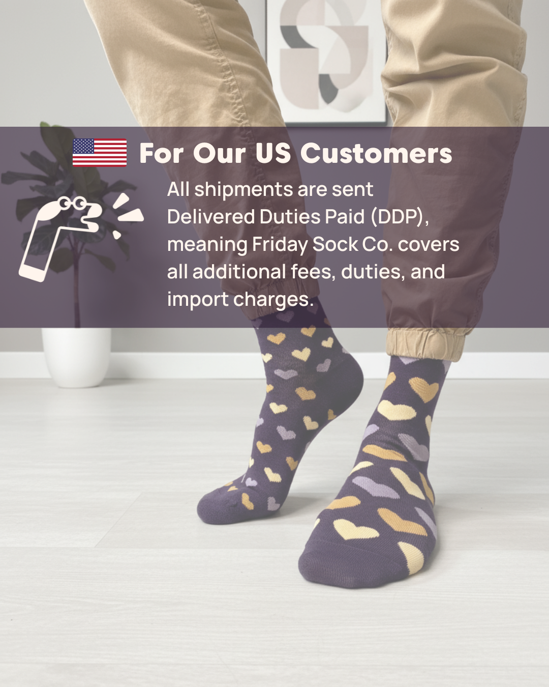 Friday Sock Co. - Chaussettes Scènes de Hockey Drôles pour Hommes