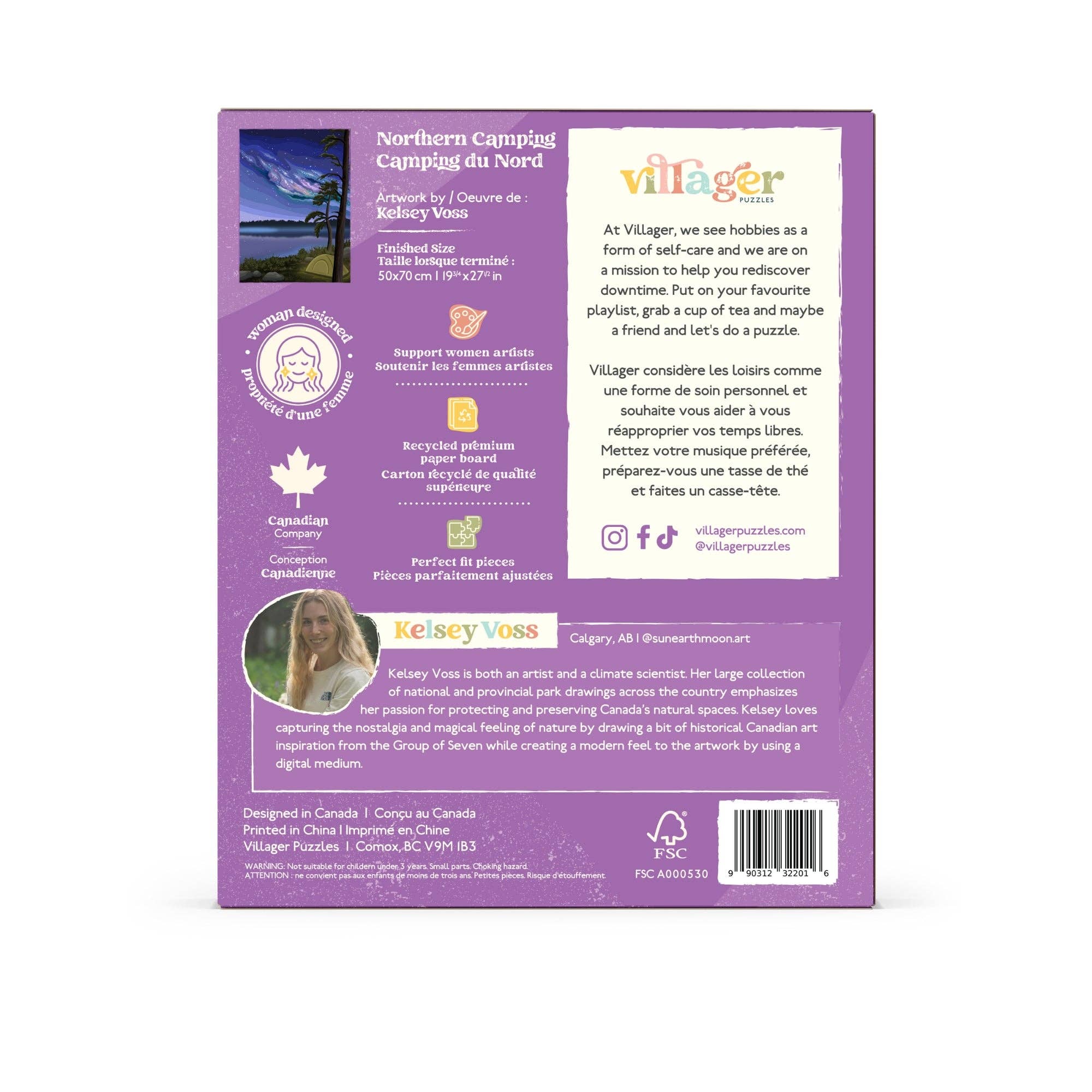 Villager Puzzles - Northern Camping | Puzzle de 1000 pièces | Conçu au Canada