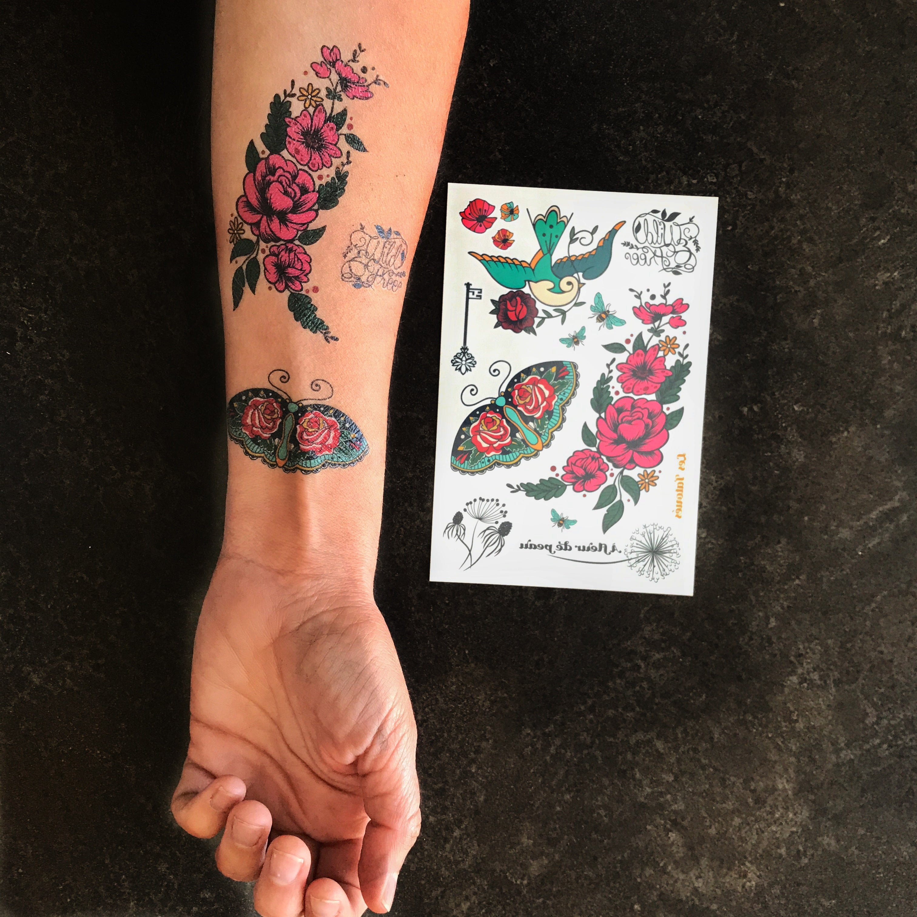 À fleur de peau - tatouages temporaires